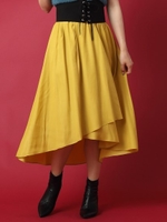 ラップミモレスカート/ショッキングピンク