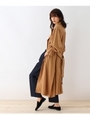 【WEB/新宿ルミネエスト店限定】シャツコート風ワンピース/キャメル(041)