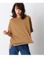 モダールワイドTシャツ/キャメル(041)