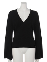 ガーターカシュクールカーデ/ブラウン