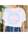 ハワイプリントＴシャツ/ホワイト