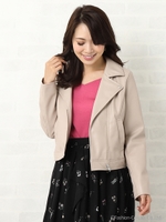 ライダースジャケット/キャメル