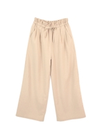 ドローストリングワイドパンツ/ライトベージュ