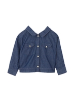 レースデニムシャツ/ネイビー(120)