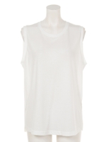 スリット タンクトップ/O/WHT