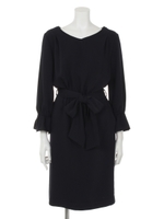 バックチェーンとろみワンピース/ピンク