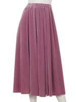 ベロアロングスカート/ローズピンク