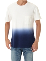【AZUL by moussy】グラデーションクルーネックTEE/NVY