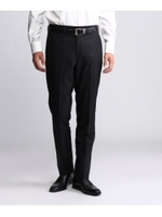 【撥水】シャイニーシャドーストライプシングルパンツ/ネイビー(394)