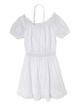 バックリボンオフショルワンピ/ホワイト