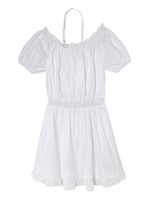 バックリボンオフショルワンピ/ホワイト