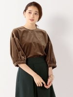 〓SACRA べロア プルオーバー / サクラ/MD.BROWN