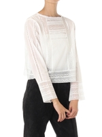 【AZUL by moussy】VINTAGEレース2WAY プルオーバー/BLK