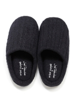 【Joel Robuchon & gelato pique】’Homme’スムーズィー’シルクミックスルームシューズ/BLK