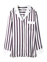 【Joel Robuchon & gelato pique】シルクシャツ/STRIPE