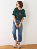 カットオフテーパードデニム/BLU