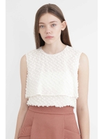 スノーカットジャガードブラウス/MID NIGHT(120)