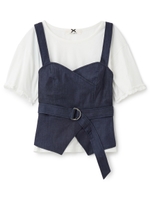 ビスチェセットトップス/ベージュ