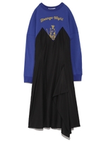 ピッグドレスワンピ/BLU