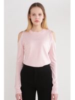 マールオープンショルダーニット/TURQOISE(110)