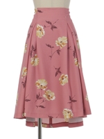 マムフラワースカート/ライトブルー