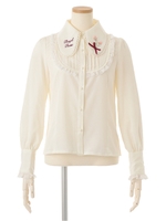 ラビットカラーブラウス/ピンク