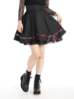 リボンサーキュラースカート/レッド