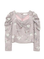 ヴィンテージフリルトップス/YEL