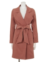 フェイクスエードトレンチCT/オレンジブラウン