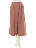 サイドタックワイドパンツ/モカ