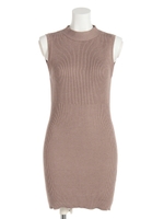 バックリボンモックネックOP/モカ