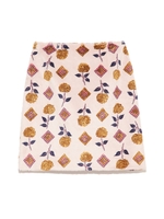 レトロ花柄ミニスカート/GRN