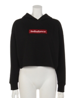 【ANAP】BOXロゴクロップドフーディートップス/ブラック(027)