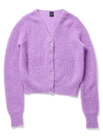 カラーモヘアショートカーデトップス/ネイビー