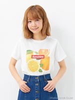 BOXロゴ転写プリント/T/オフホワイト/B