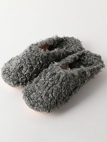 FM モコモコバブーシュ/BLACK