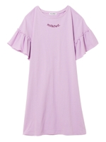 RUFFLE SLEEVE TEE DRESS/ライトパープル