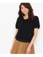 〔UVカット&接触冷感〕リボンタックブラウス/ナチュラル(050)