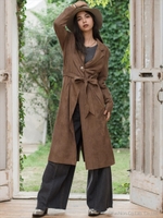 エコスエード テーラーコート/モカ