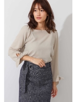 オフショルダーブラウス/カーキ(180)