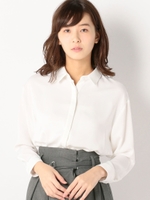 ドロップショルダーシャツ/キャメル