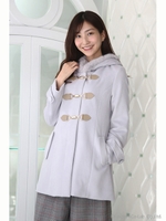 Ｔ／Ｒシャギーミドル丈ダッフル　２/ラベンダー