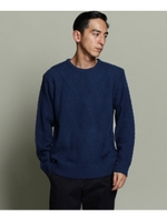 ひし形ケーブルニット/マスタード(033)