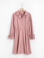 【WEB限定価格】フェイクスエードシャツワンピ/ピンク