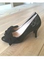【柔らかSoft Insole】サイドリボンパンプス/ピンクエナメル