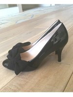 【柔らかSoft Insole】サイドリボンパンプス/ピンクエナメル