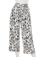 【CHILLE】モノトーン柄パンツ/ホワイト(001)