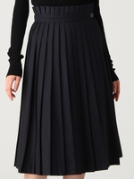 バイカラーラッププリーツスカート/BRD