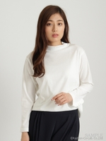 60/2天竺ハイネックカットソー/オフホワイト