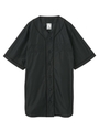 SHINY BASEBALL SHIRT/ブラック